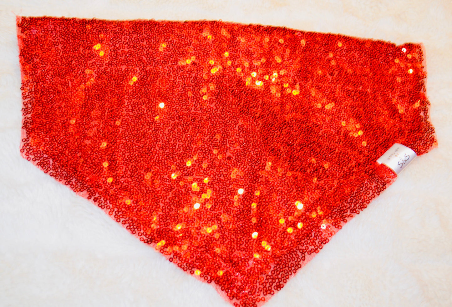 Red Sequin Bandana