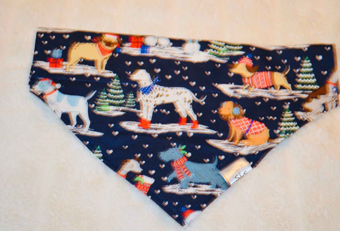 Dogs in Winter Wonderland Bandana