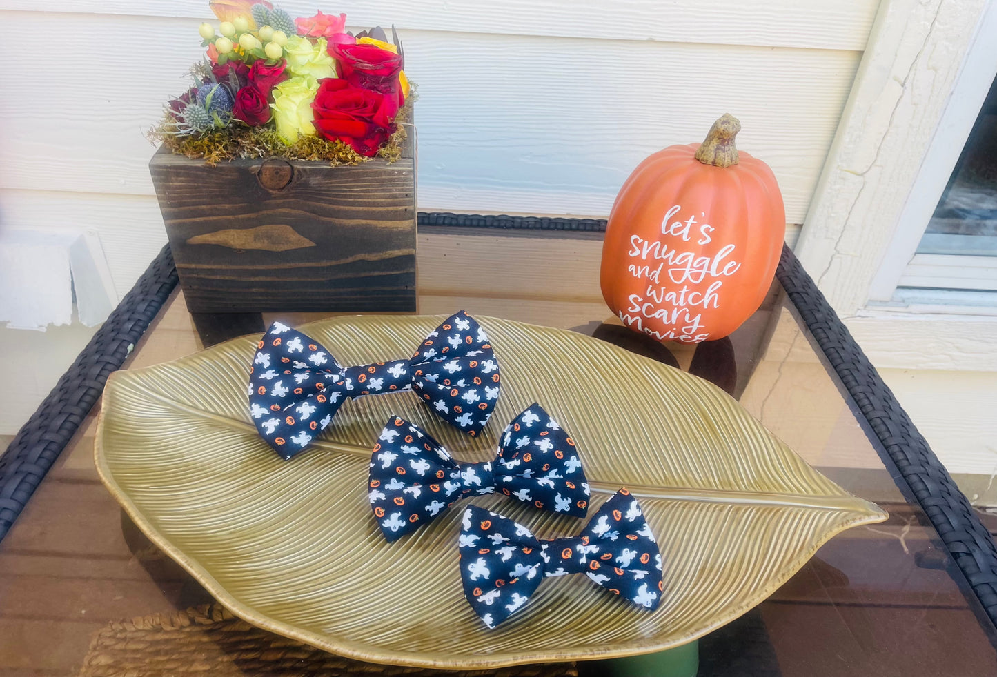 Ghosts & Pumpkins Bow Tie