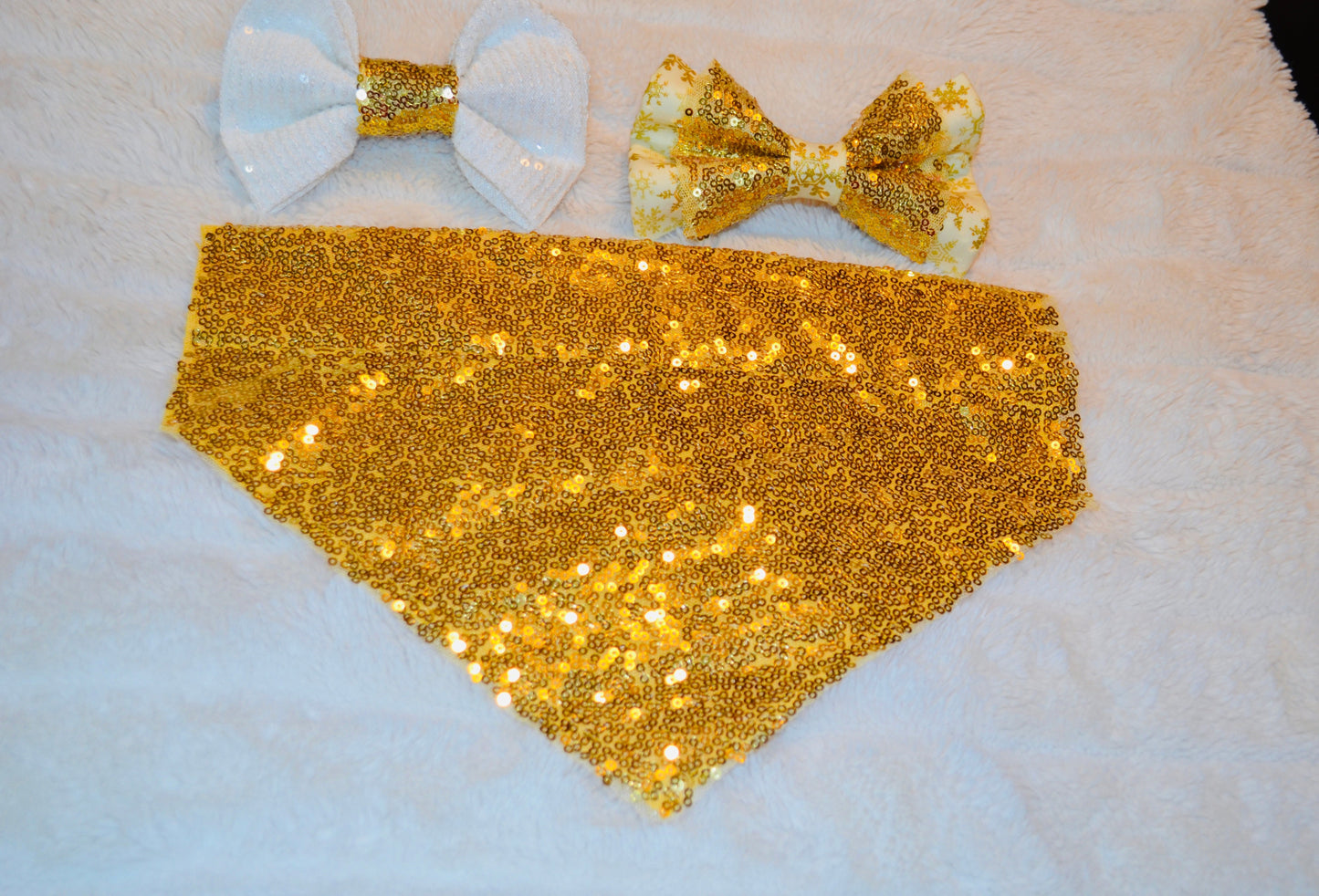 Gold Sequin Bandana