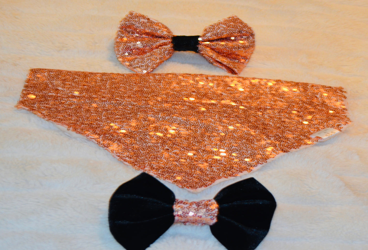 Rose Gold Sequin Bandana